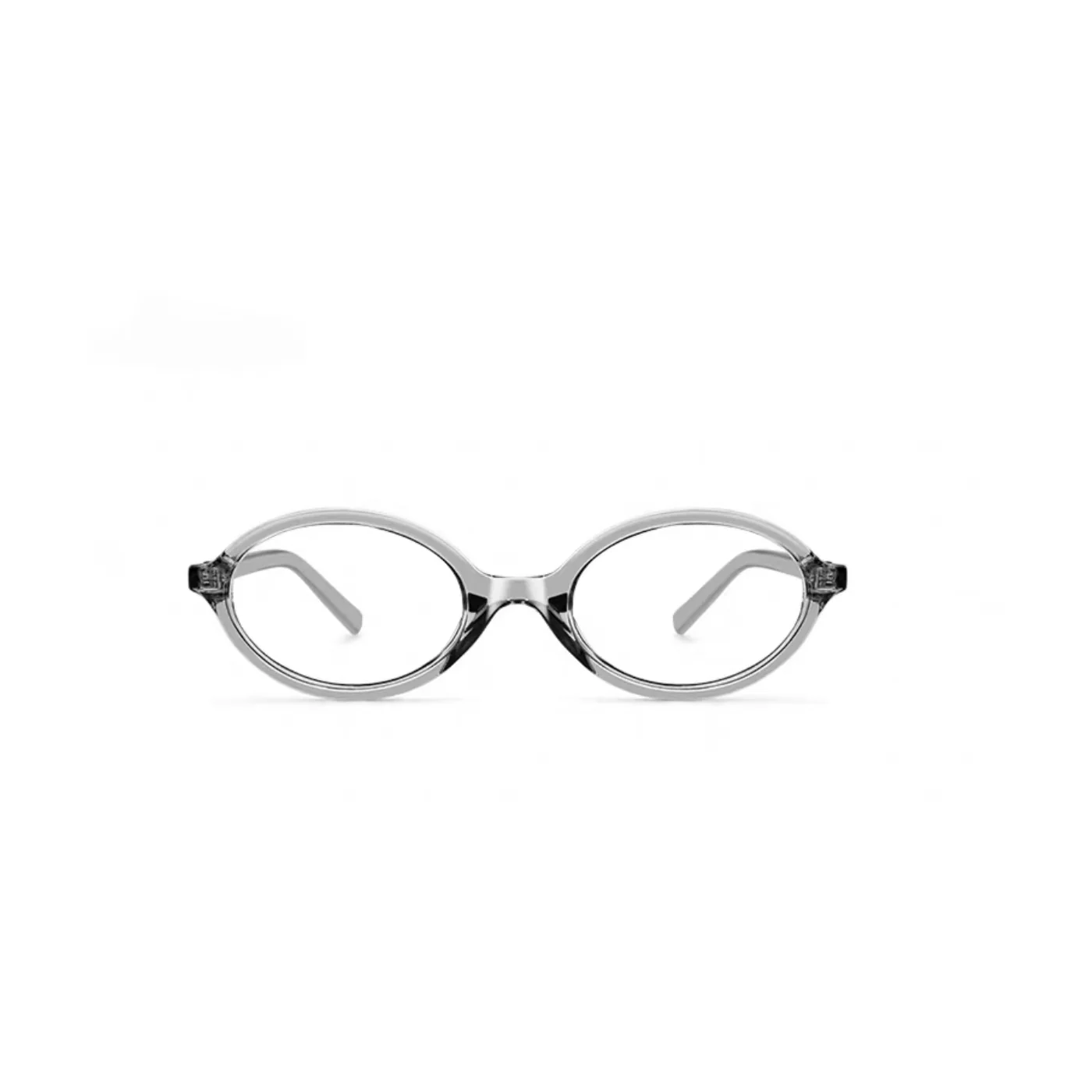 Gray eyeglass frame, front product view