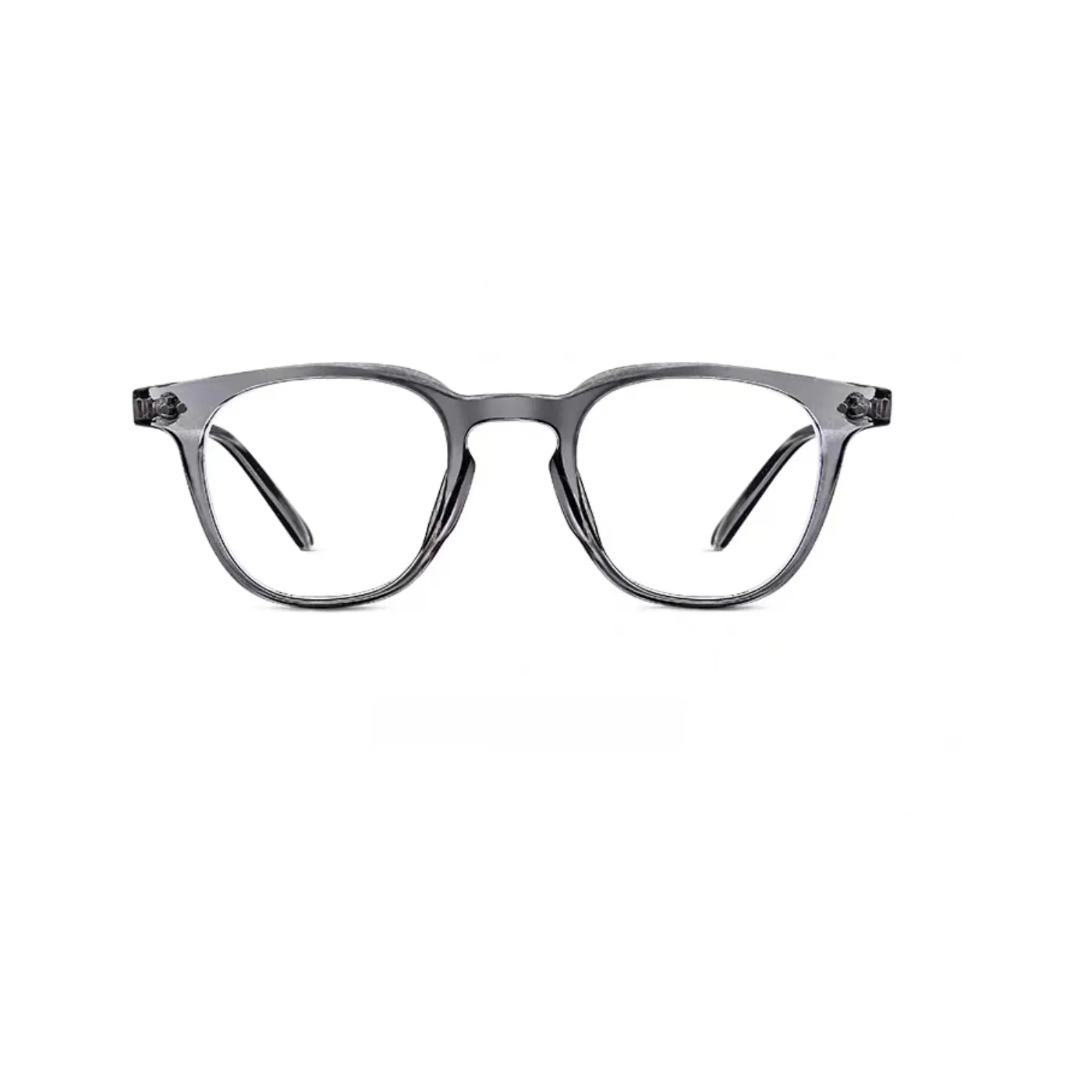 Crystal Gray eyeglass frame, front product view