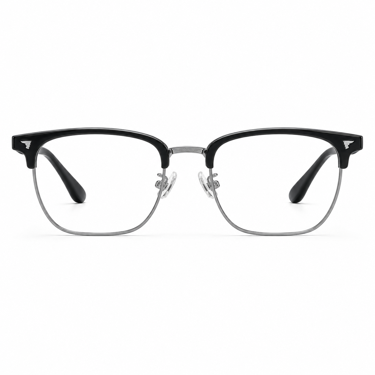 Matte Black/Gunmetal eyeglass frame, front product view