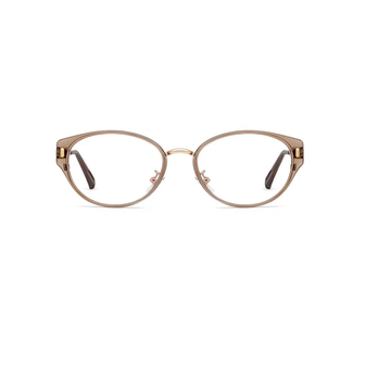 Amber Brown eyeglass frame, front product view
