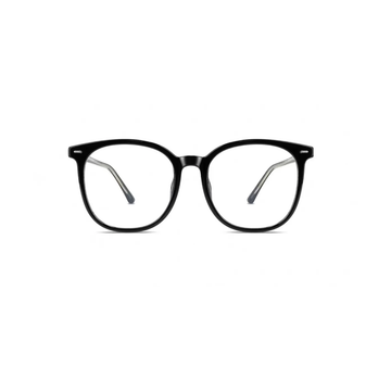 Black eyeglass frame, front product view
