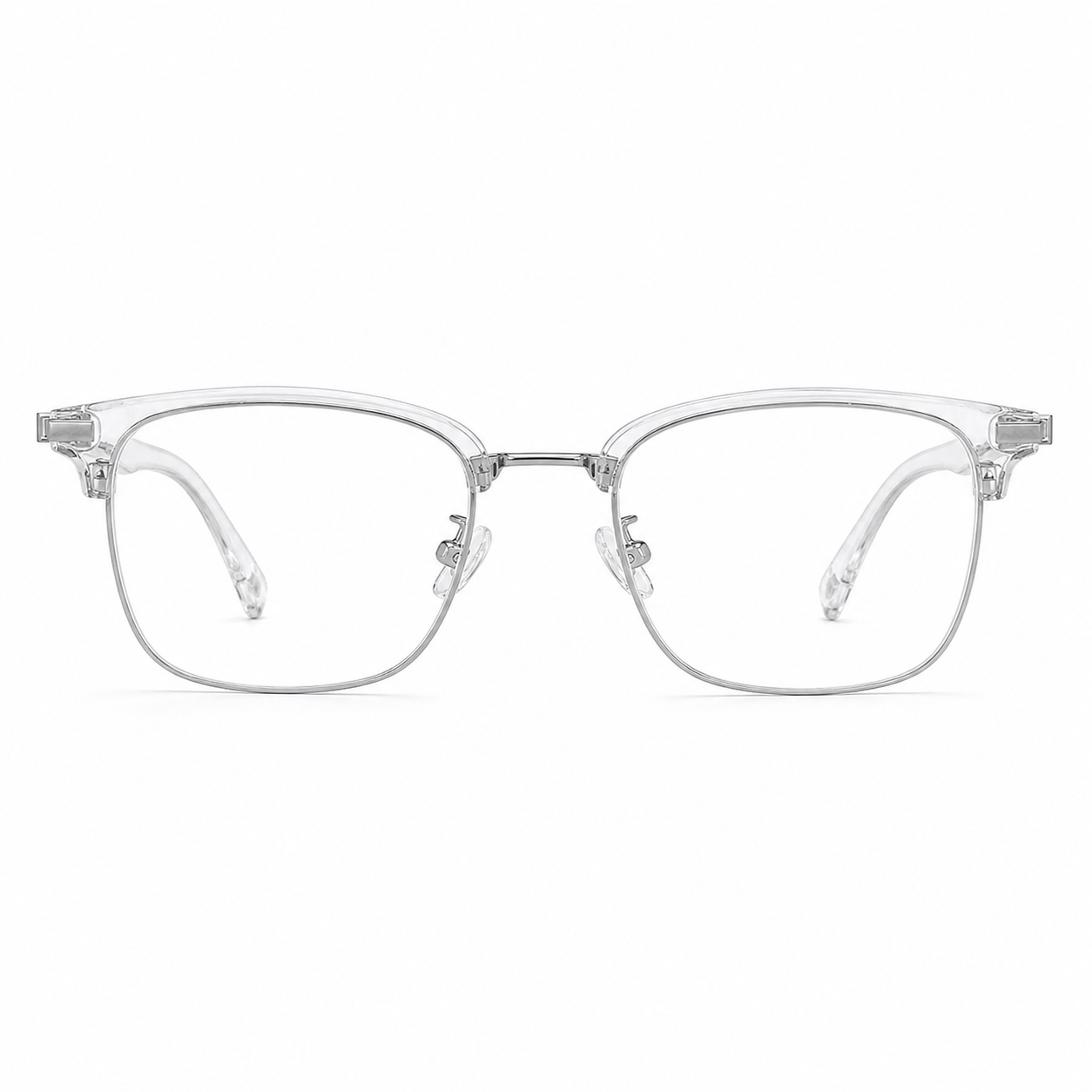Crystal Clear eyeglass frame, front product view