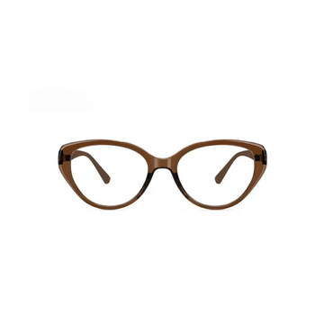 Burnt Orange eyeglass frame, front product view