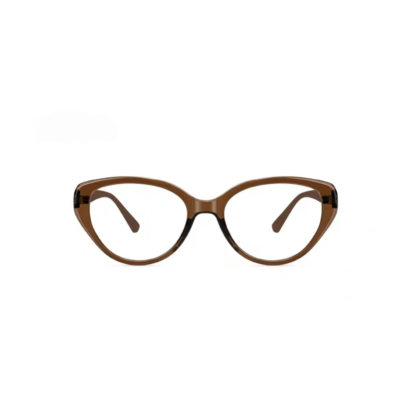 Burnt Orange eyeglass frame, front product view