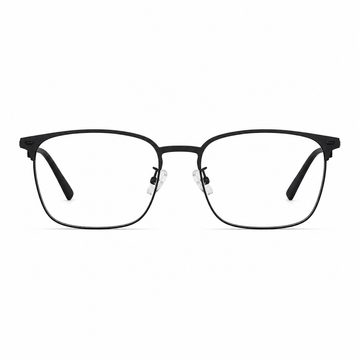 Matte Black eyeglass frame, front product view