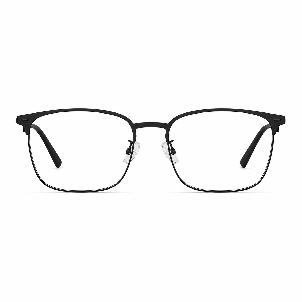 Matte Black eyeglass frame, front product view