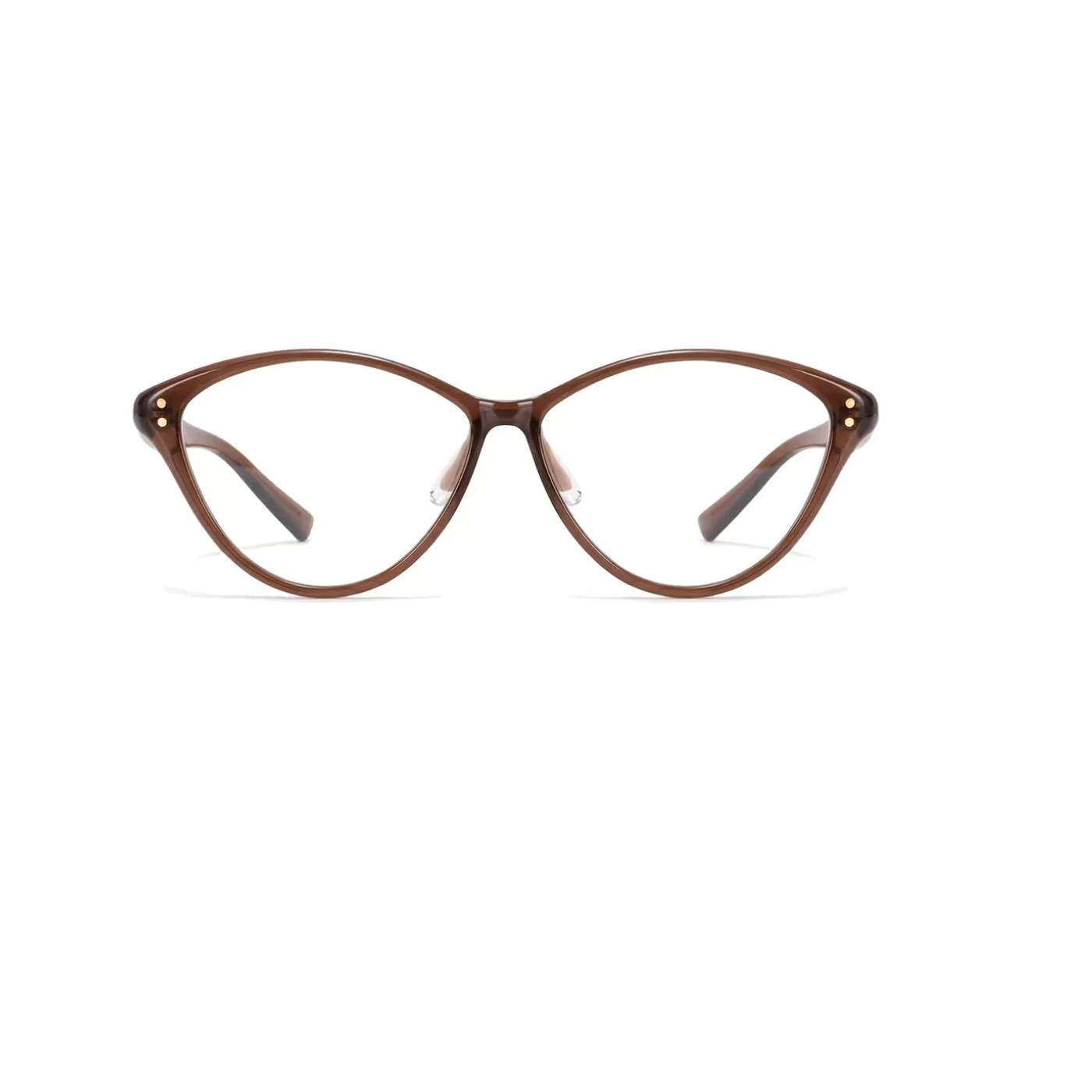 Cool Brown eyeglass frame, front product view
