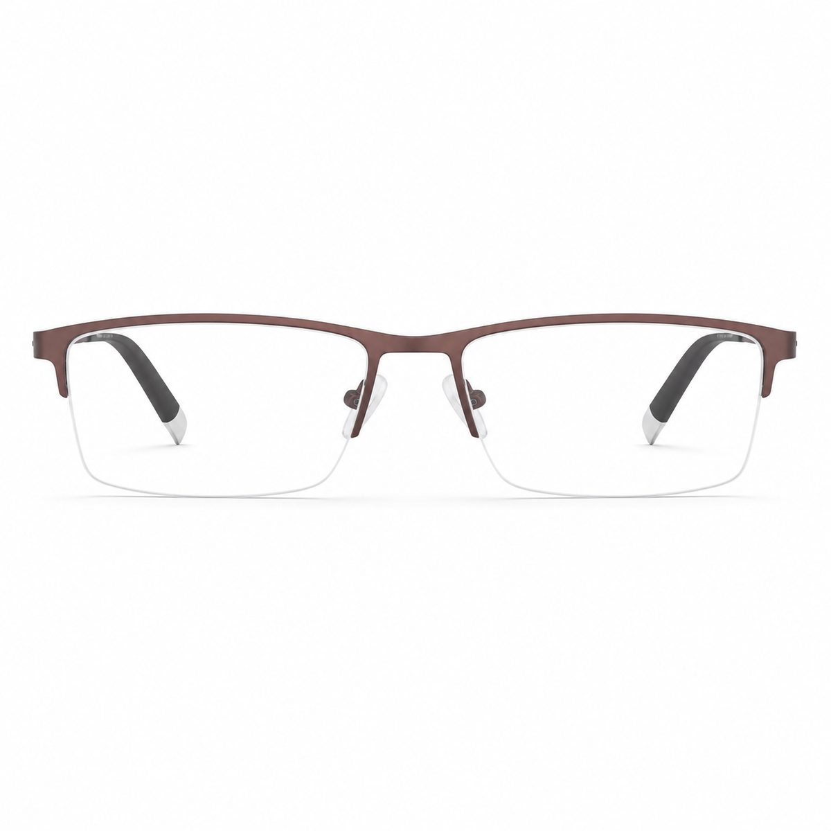 Coffee Brown eyeglass frame, front product view