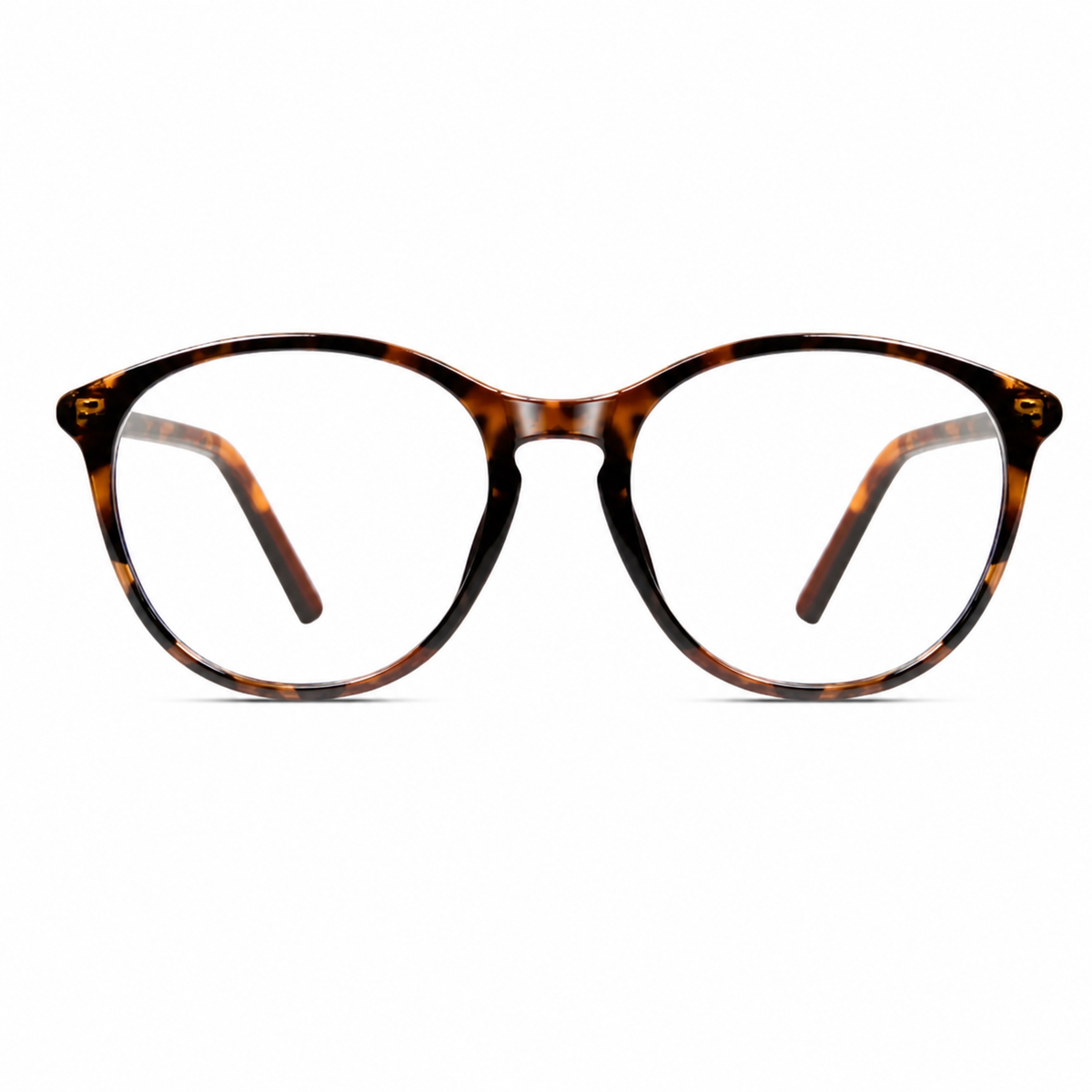 Tortoise Shell eyeglass frame, front product view