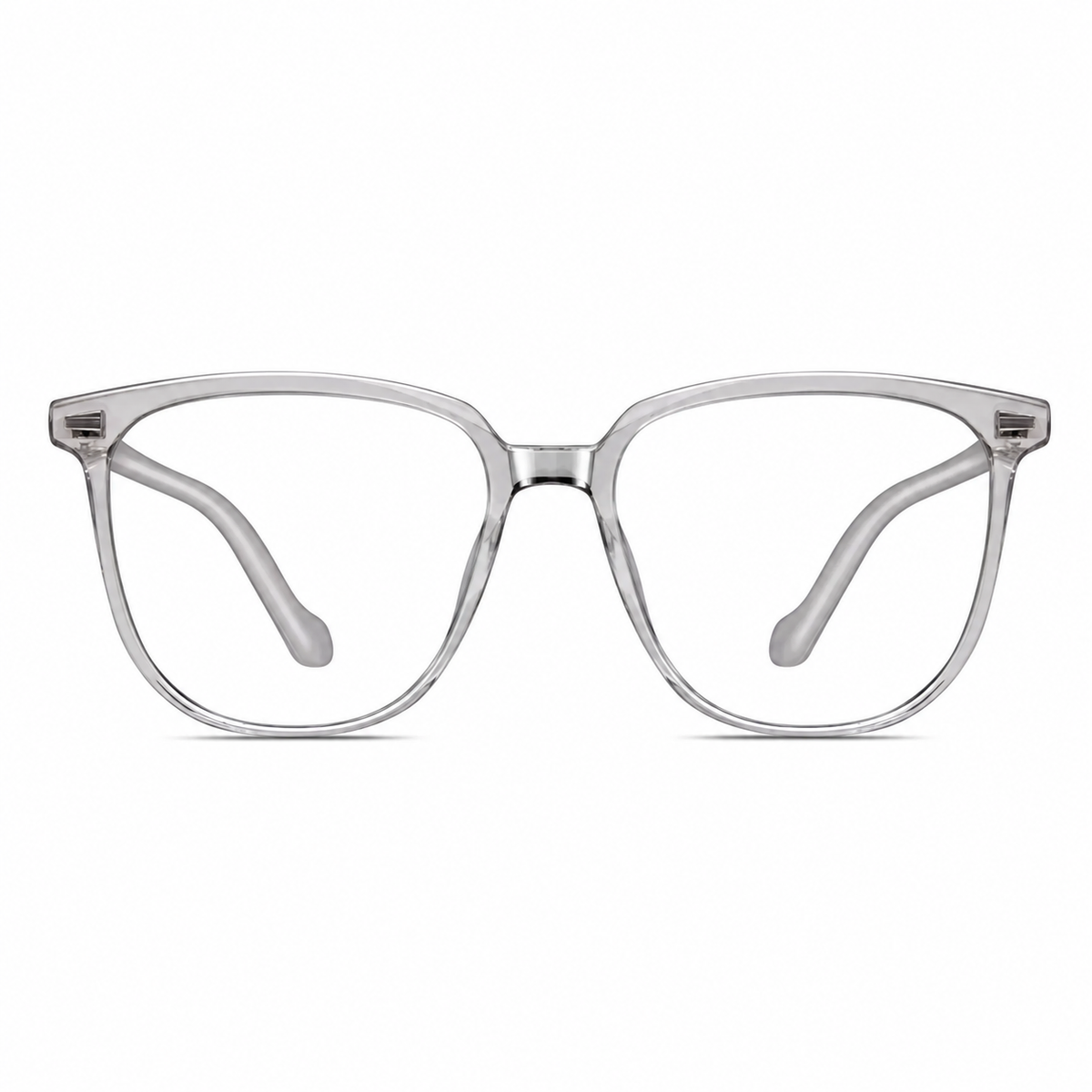 Crystal Gray eyeglass frame, front product view