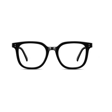 Glossy Black eyeglass frame, front product view