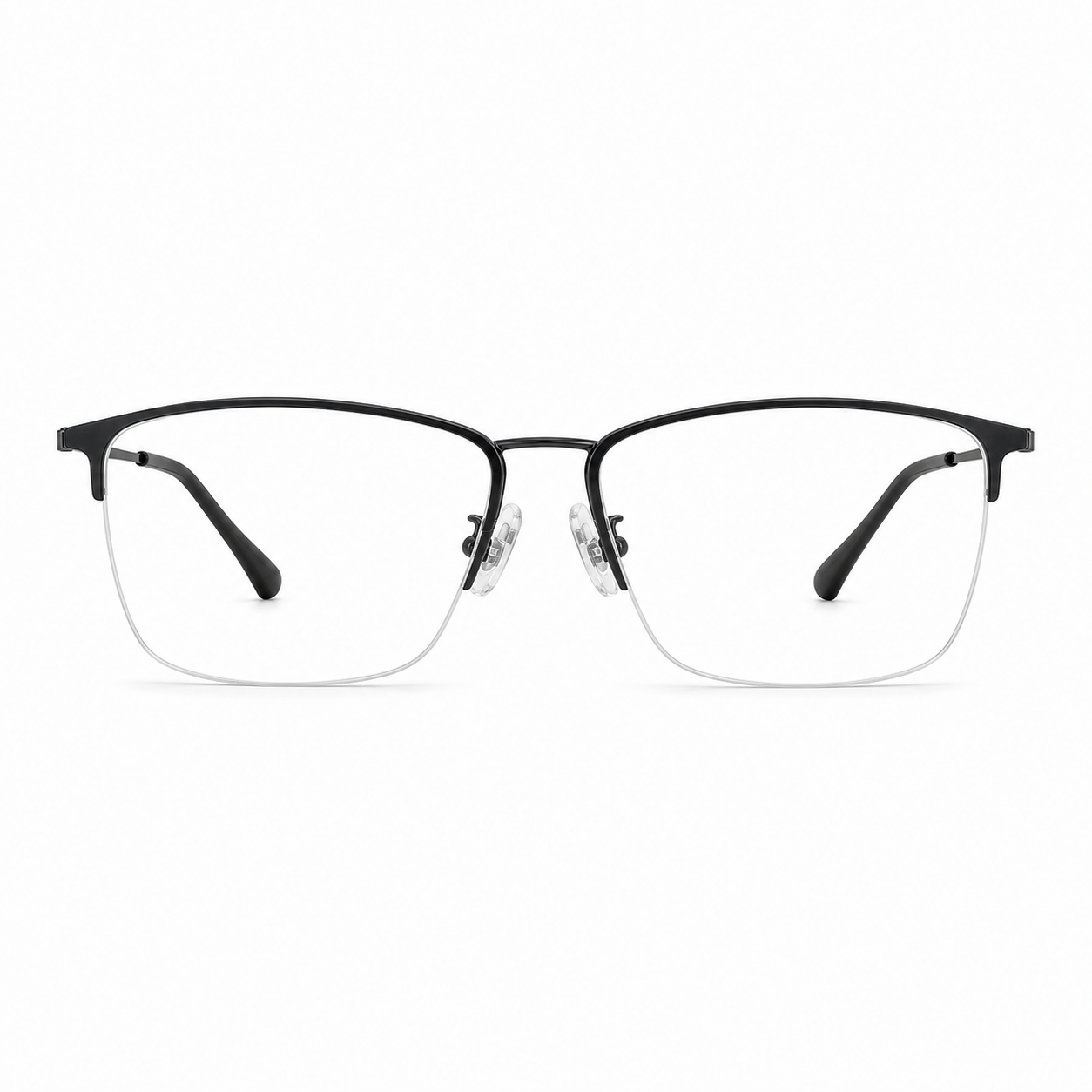 Gunmetal eyeglass frame, front product view