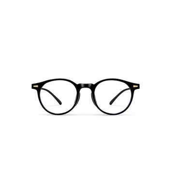 Glossy Black eyeglass frame, front product view