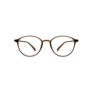 Cool Tea Brown eyeglass frame, front product view