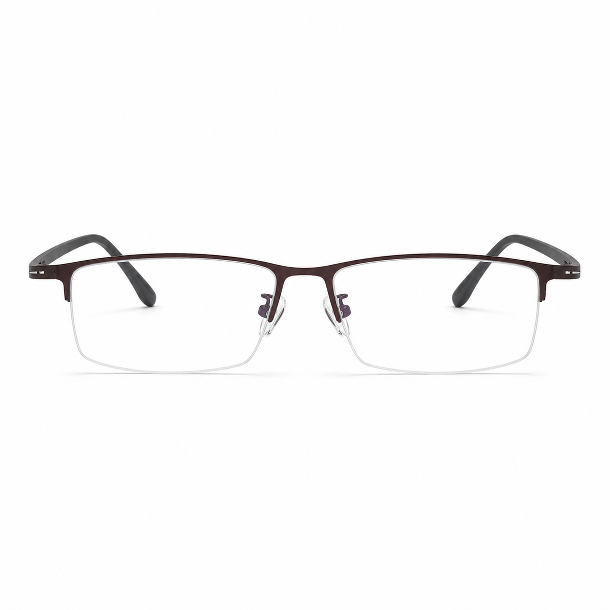 Coffee Brown eyeglass frame, front product view