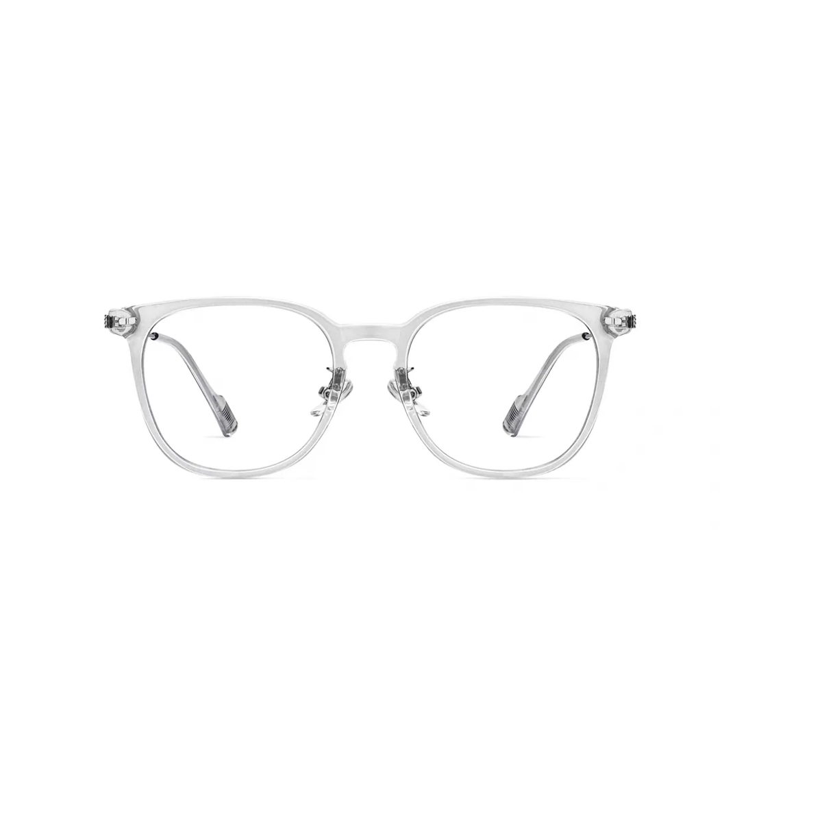 Crystal Gray eyeglass frame, front product view