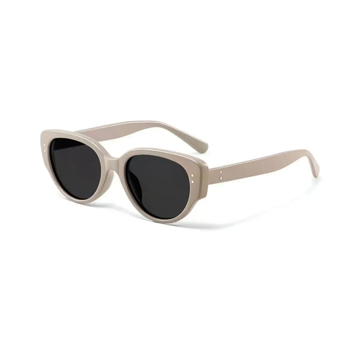 Women’s Latte Brown full-rim cat-eye sunglasses, 45-degree product view