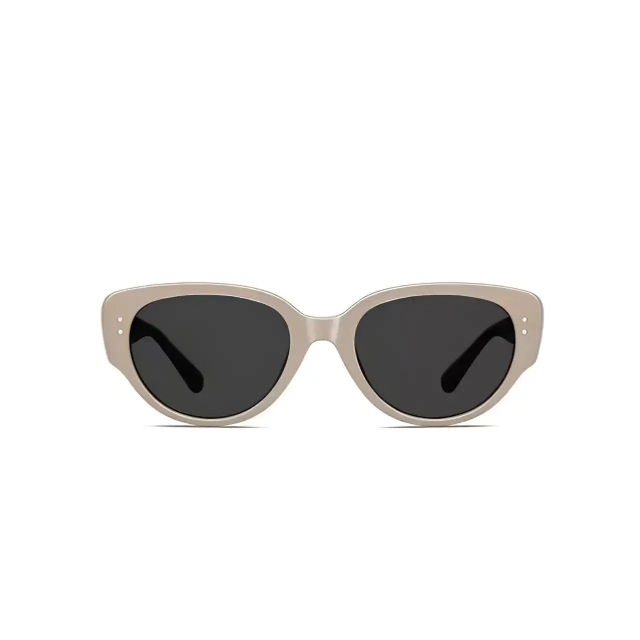 Women’s Latte Brown full-rim cat-eye sunglasses, straight-on product view