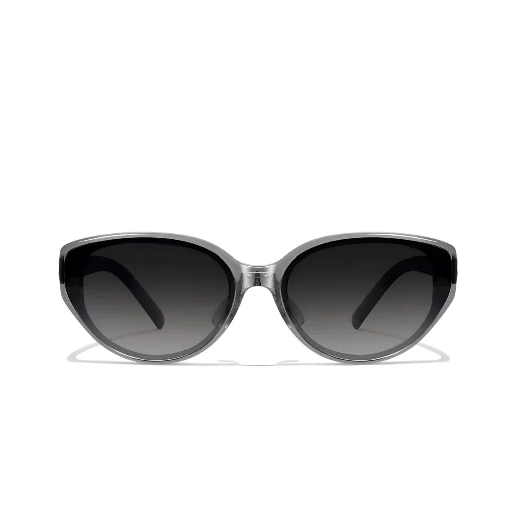 Crystal Gray women's cat-eye UV400 sunglasses, front product view