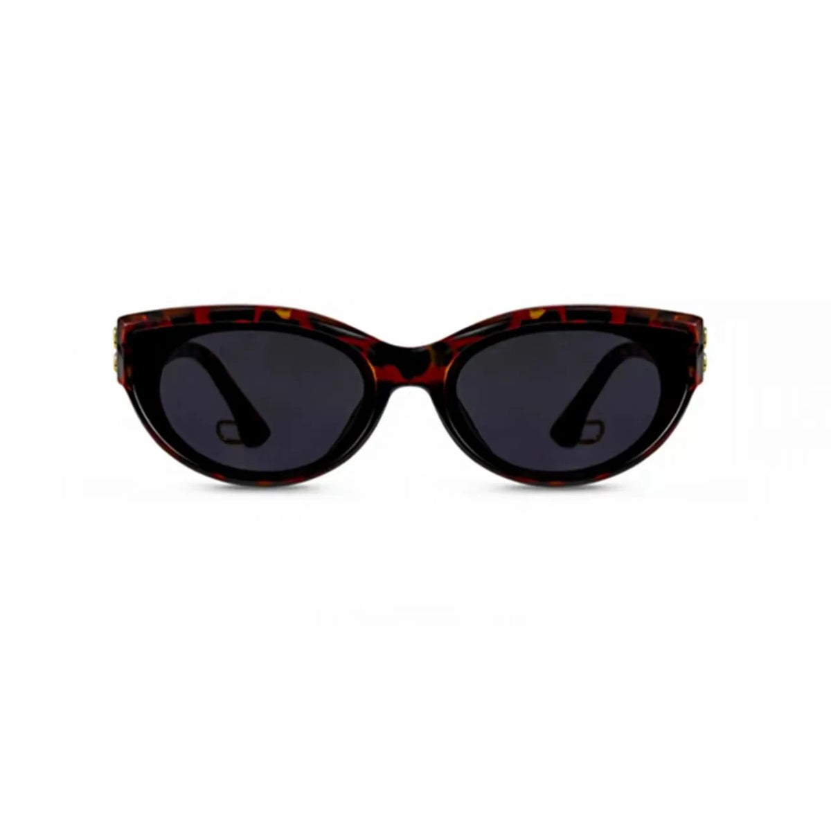 Tortoise Shell women's cat-eye UV400 sunglasses, front product view