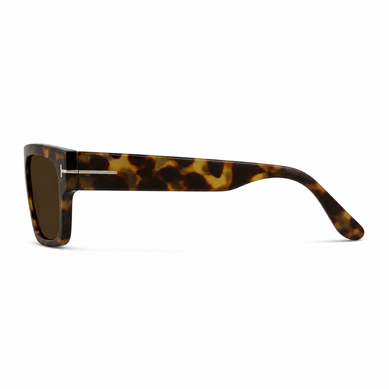 Tortoise Shell Men’s Grey Oversized Driving Anti-Glare UV400 Sunglasses, true side-profile product view