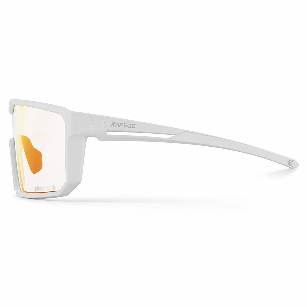 Unisex TR90 Photochromic Shield Cycling Glasses, side temple product view