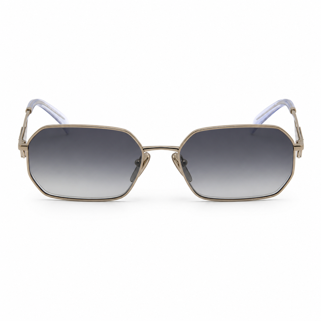 Gray Prada Unisex Acetate-Metal Geometric Sunglasses, clean front product view