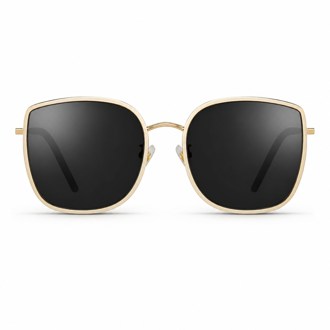 Platinum Unisex Alloy Square UV400 Sunglasses, clean front product view