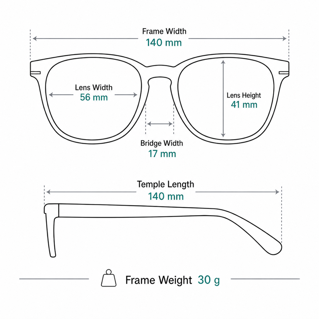 Versace O4513D Full-Rim Square UV400 Sunglasses frame measurements and weight guide