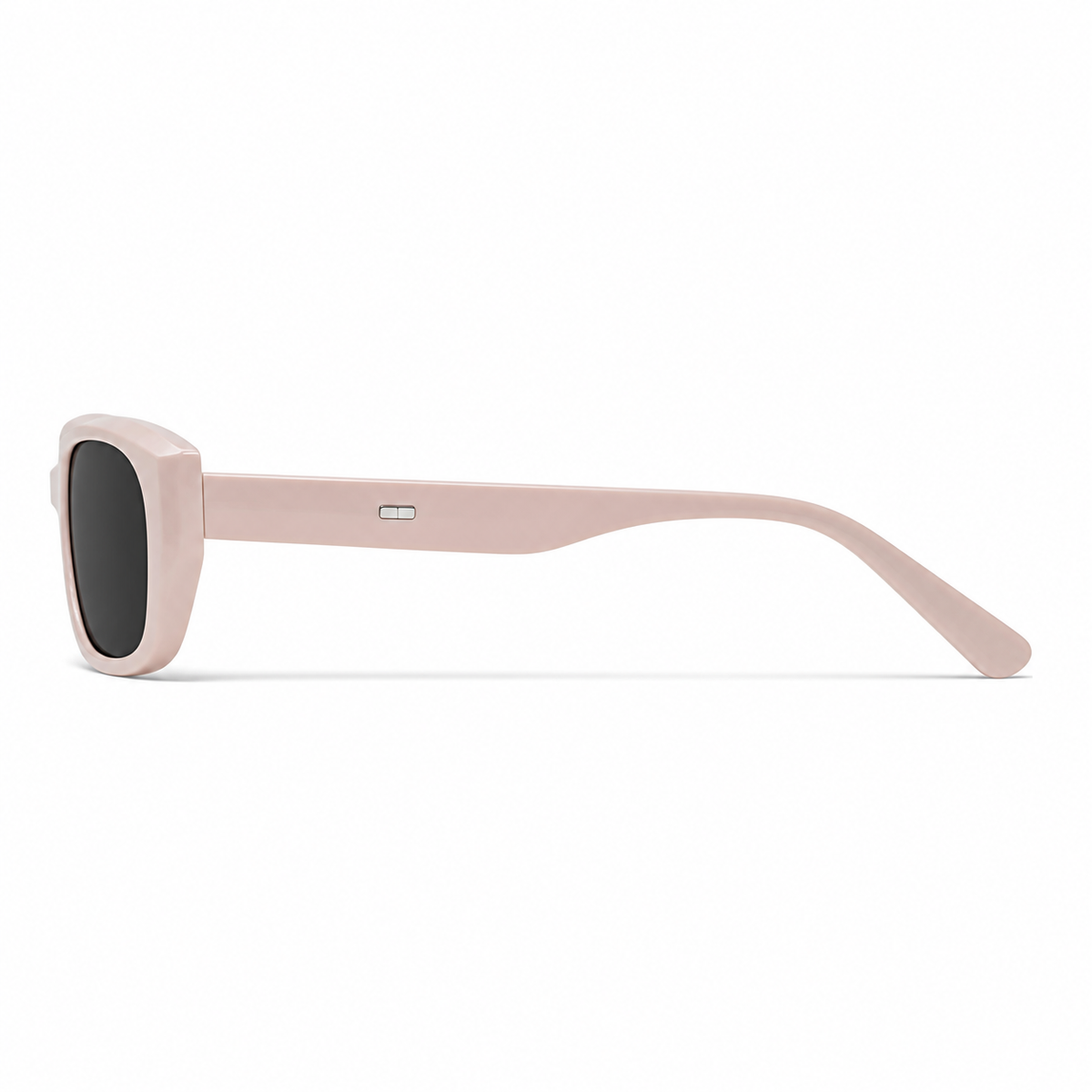 Women’s Pink full-rim cat-eye sunglasses, side-profile product view