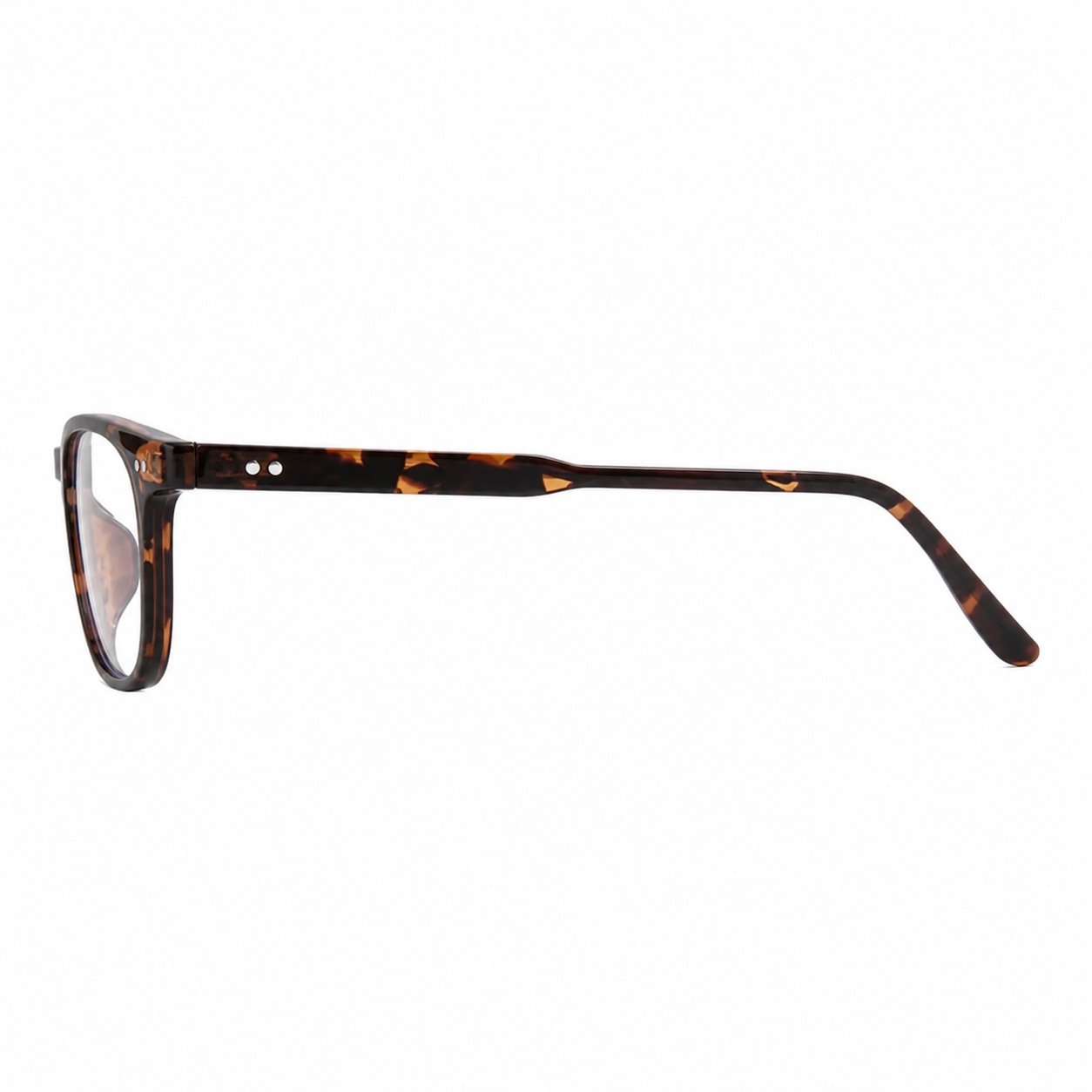 Tortoise Shell TR90 full-rim eyeglass frame, side-profile product view