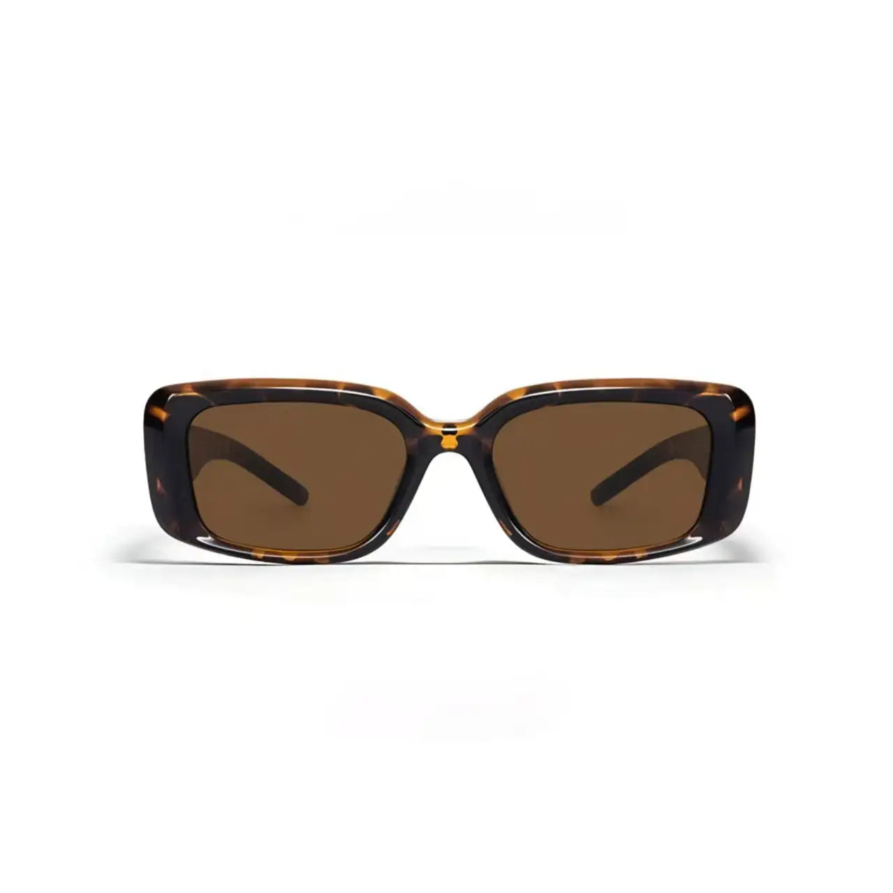 Women’s Tortoise Shell full-rim square sunglasses, straight-on product view