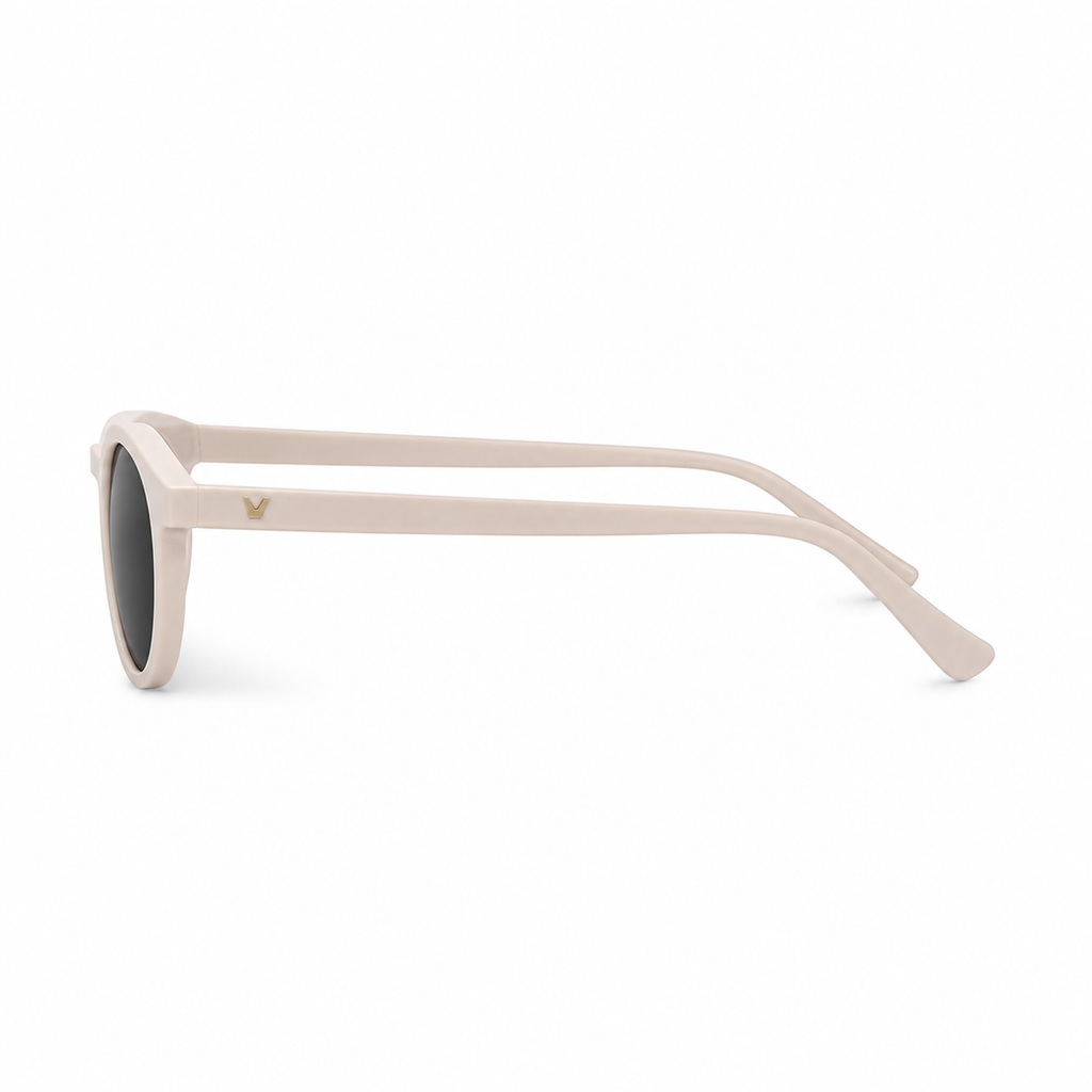 Women’s Ivory full-rim oval sunglasses, side-profile product view